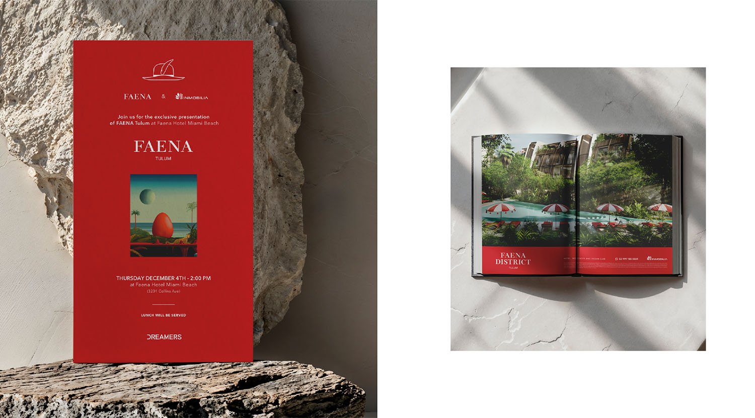 Faena sales materials design